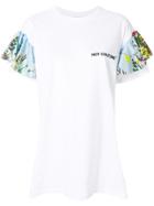 Brognano Printed Flare Sleeve T-shirt - White