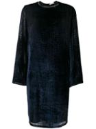 Fabiana Filippi Long-sleeve Flared Dress - Blue
