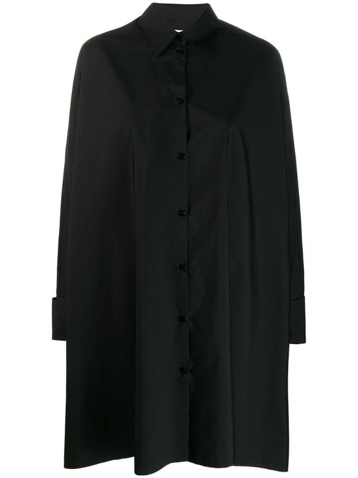 Maison Margiela Flared Button-down Shirt Dress - Black
