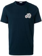 Moncler Brand Patch Crew Neck T-shirt - Blue
