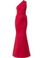 Rachel Gilbert One Shoulder Gown - Red