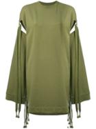 Fenty X Puma - Sleeve Tie Sweatshirt - Women - Cotton/polyester/spandex/elastane - S, Green, Cotton/polyester/spandex/elastane