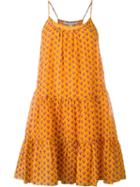 Diane Von Furstenberg 'baylee' Peace Palm Print Ruffle Dress