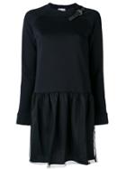 Red Valentino Buckled Neck Dress - Black