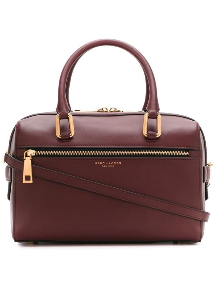 Marc Jacobs 'west End' Bauletto Tote - Pink & Purple