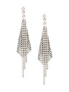 Isabel Marant Crystal Embellished Drop Earring - Silver