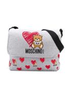 Moschino Kids Teddybear Logo Print Changing Bag - Grey