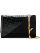 Giuseppe Zanotti Design Cleopatra Croc-effect Crossbody Bag - Black
