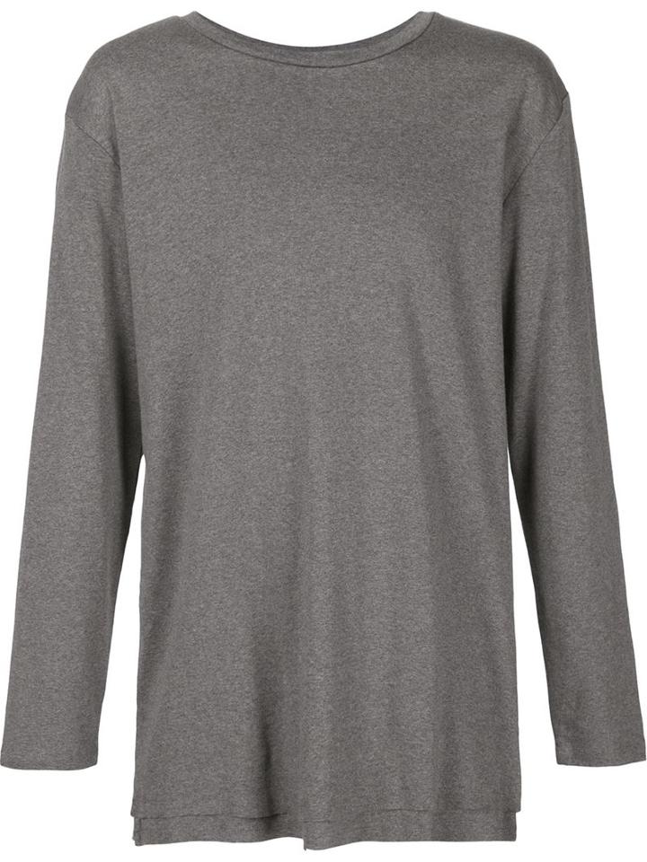 Rochambeau Longsleeved T-shirt, Men's, Size: M, Grey, Cotton