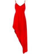 Alice+olivia - Asymmetric Hem Dress - Women - Polyester/spandex/elastane - 4, Red, Polyester/spandex/elastane
