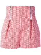 Versace High Rise Short Shorts - Red