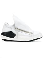 Cinzia Araia Oversized Tongue Sneakers - White