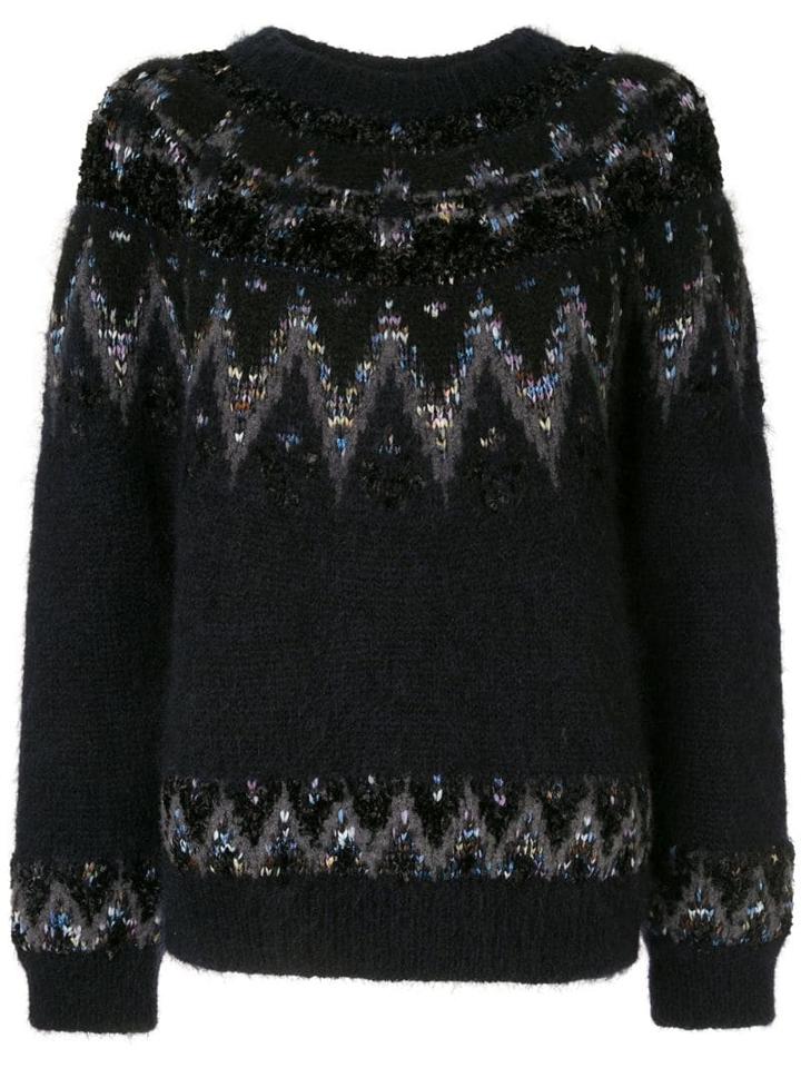 Coohem Mohair Nordic Jumper - Blue