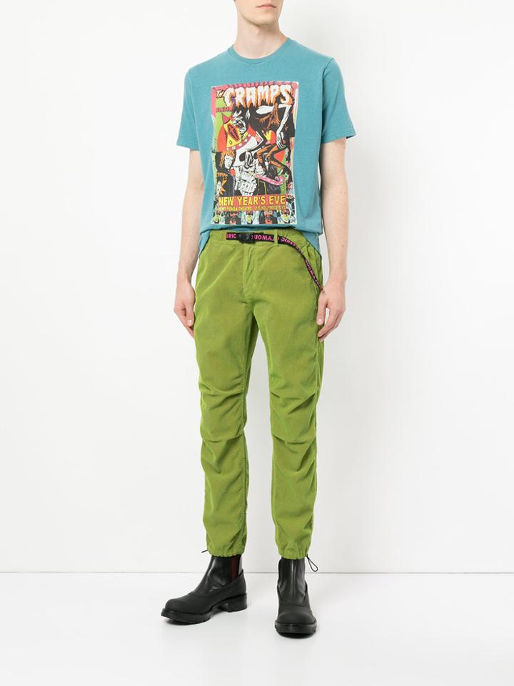 Hysteric Glamour Belted Waist Straight Leg Trousers - Green