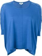 Kenzo Round Neck Sweater, Women's, Size: Small, Blue, Wool