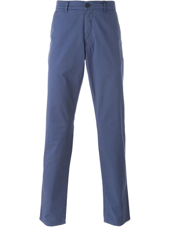 Kenzo Straight Leg Trousers, Men's, Size: 48, Blue, Cotton