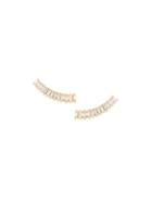 Sarah Noor 'baby Baguette' Diamond Earrings, Women's, Metallic