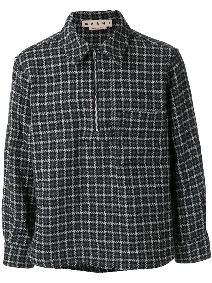 Marni Checked Pullover - Grey
