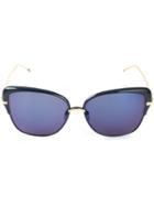 Thom Browne Oversized Cat Eye Sunglasses, Women's, Grey, Acetate/titanium