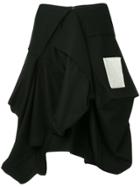 Yohji Yamamoto Cube Box Skirt - Black