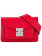 Mcm Soft Berlin Belt Bag - Red