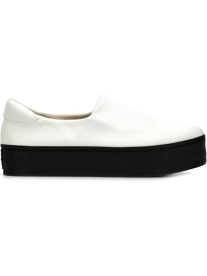 Opening Ceremony Flatform Slip-on Sneakers - White