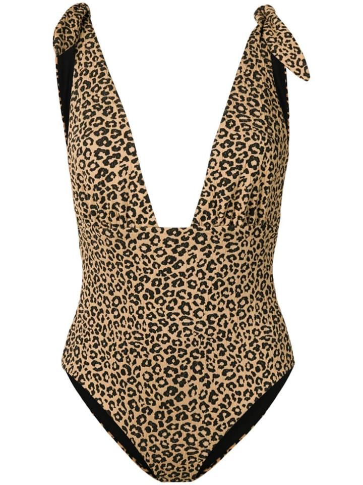 Mara Hoffman Leopard-print Swimsuit - Brown
