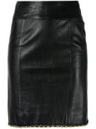 Chanel Vintage Chanel Cc Logos Chain Skirt - Black