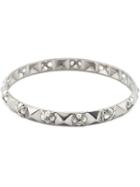 Loree Rodkin Pyramid Stud Diamond Bangle - Metallic