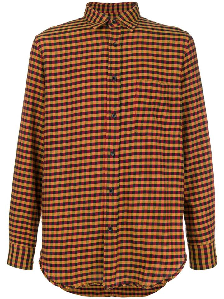 Mauro Grifoni Gingham Casual Shirt - Yellow
