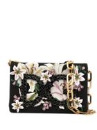 Dolce & Gabbana Dg Girls Floral-print Shoulder Bag - Black