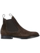 Z Zegna Almond Toe Chelsea Boots - Brown