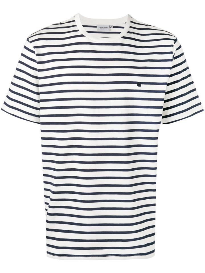 Carhartt - Breton Stripe T-shirt - Men - Cotton - L, White, Cotton