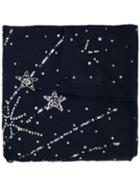 Janavi Cashmere Trip To The Galaxy Scarf - Blue