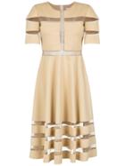 Gloria Coelho Tulle Panelled Dress - Nude & Neutrals