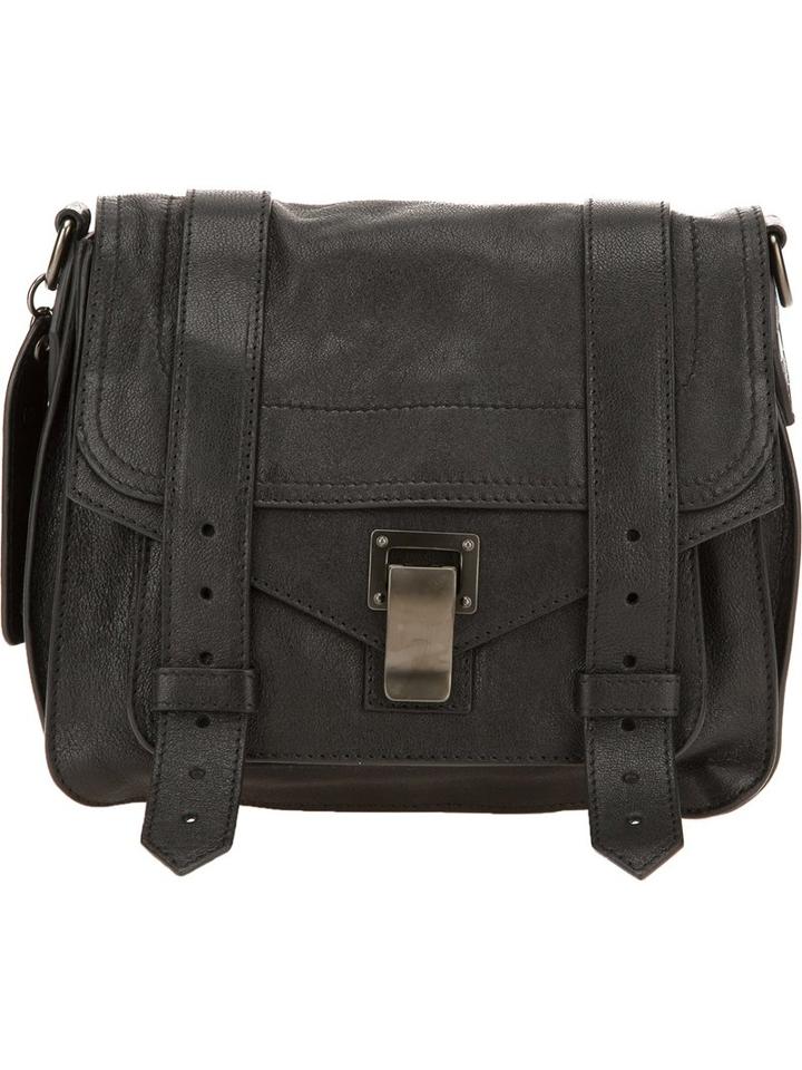 Proenza Schouler 'ps1' Pouch, Women's, Black, Leather