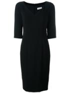 Alberto Biani Fitted Dress, Women's, Size: 46, Black, Triacetate/polyester
