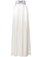 Unravel Project Logo Band Maxi Skirt - White