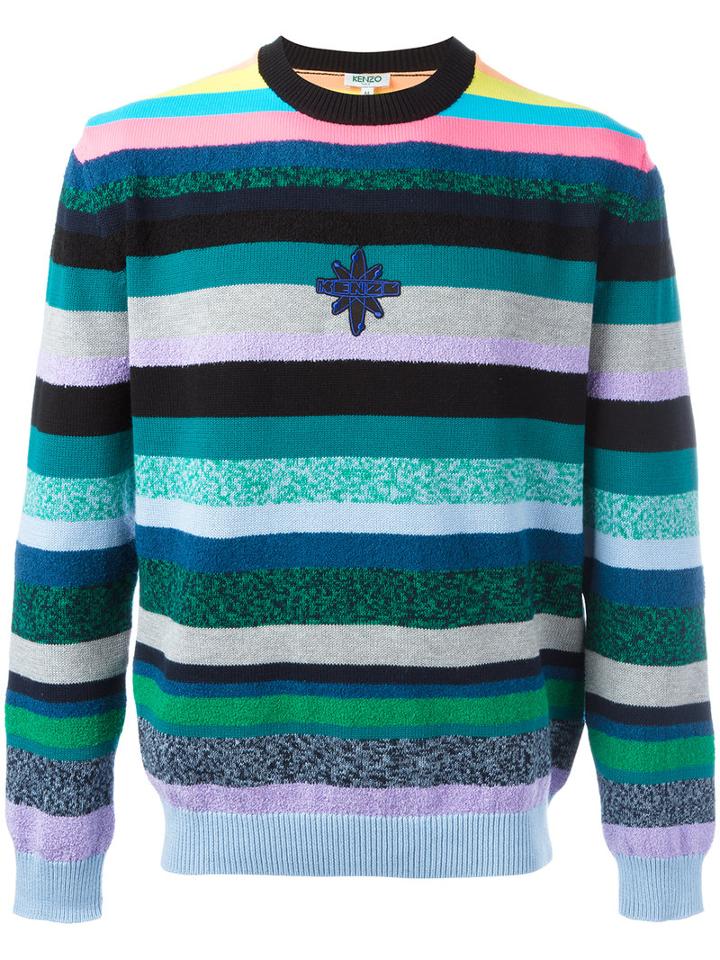 Kenzo Nasa Striped Jumper, Men's, Size: Small, Cotton/acrylic/polyamide