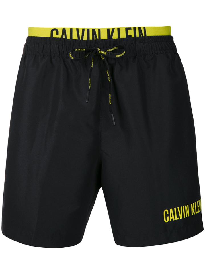 Calvin Klein Jeans Drawstring Swm Shorts - Black