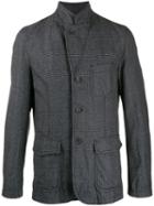 Comme Des Garçons Shirt Glen Check Fitted Blazer - Grey