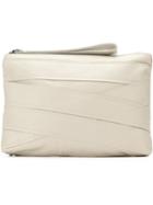 Mara Mac Panelled Clutch Bag - White