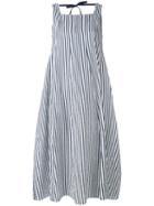 's Max Mara - Zeda Flared Dress - Women - Cotton/ramie - 42, Blue, Cotton/ramie