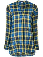 Aspesi - Checked Shirt - Women - Cotton/polyurethane/lyocell - 44, Blue, Cotton/polyurethane/lyocell