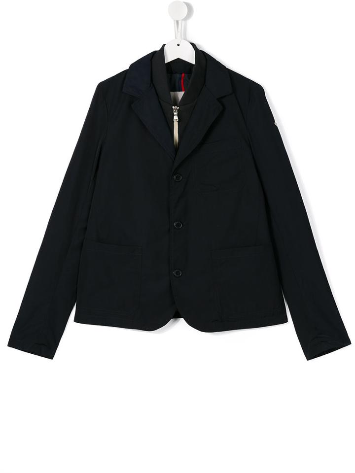 Moncler Kids Titien Blazer Jacket, Boy's, Size: 14 Yrs, Blue