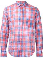 Estnation - Plaid Shirt - Men - Cotton - L, Red, Cotton
