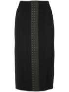 Mugler Over The Knee Skirt - Black