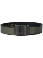 Yohji Yamamoto Branded Buckle Belt - Green
