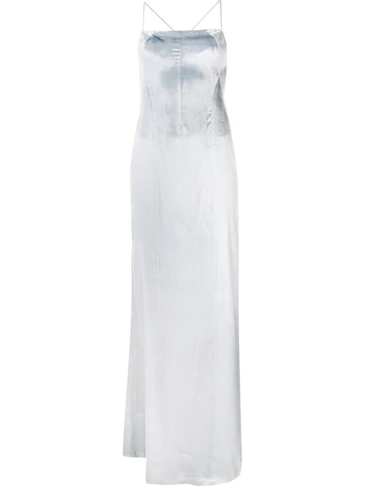 Galvan Cross Back Evening Dress