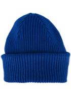 Paul Smith Ribbed Beanie, Men's, Blue, Cashmere